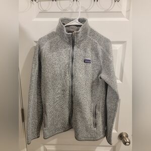 Patagonia Women's Gray Full-Zip Fleece Jacket Size Large